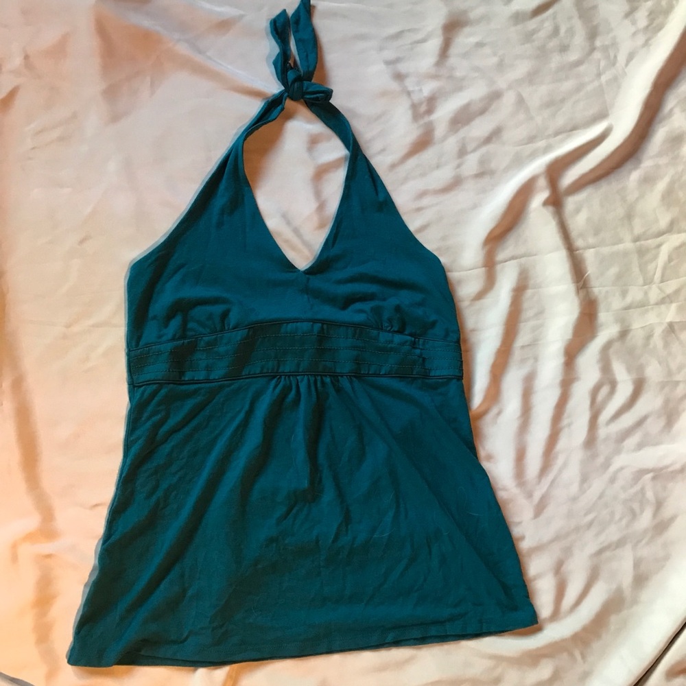 2/$10 Ann Taylor Loft teal halter top